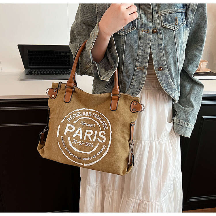 New Fashion Handbag for Women Trendy Letter Tote Large Capacity Crossbody Shoulder Bag