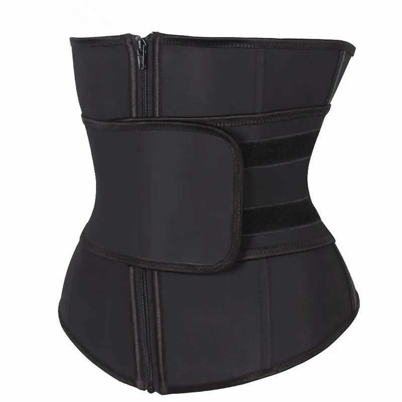 Plus Size Abdominal Belt High Compression Zipper Neoprene Waist Cincher Corset Underbust Body Shapewear Sweat Waist W250724