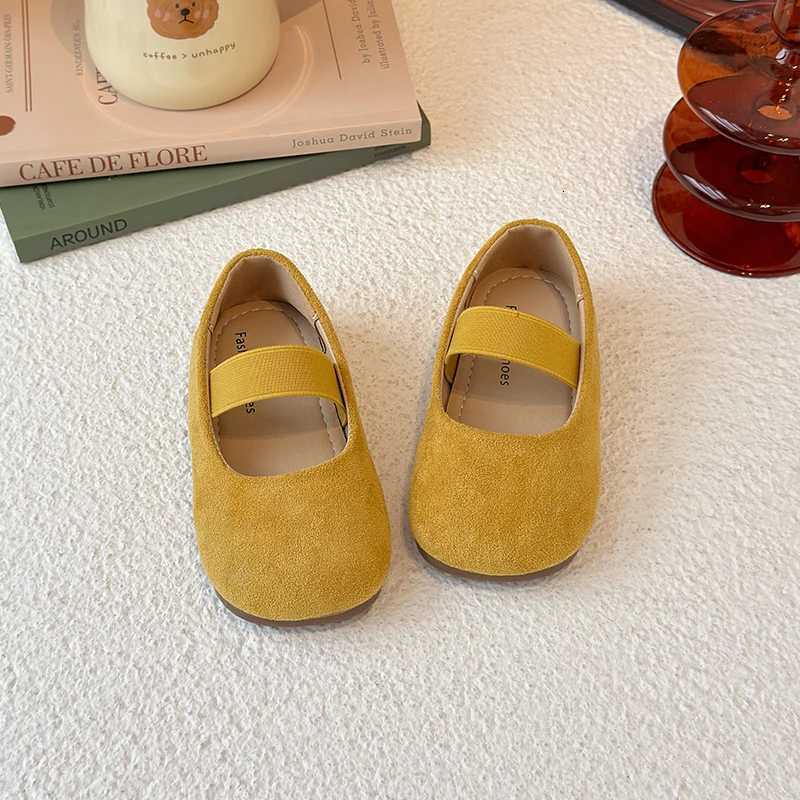 Spring Summer Shoes for Girls Dopamine Color Velvet Mary Jane Shoes Child Soft Sole Elastic Band Ballet Flats Kids Casual Shoes XJ250724