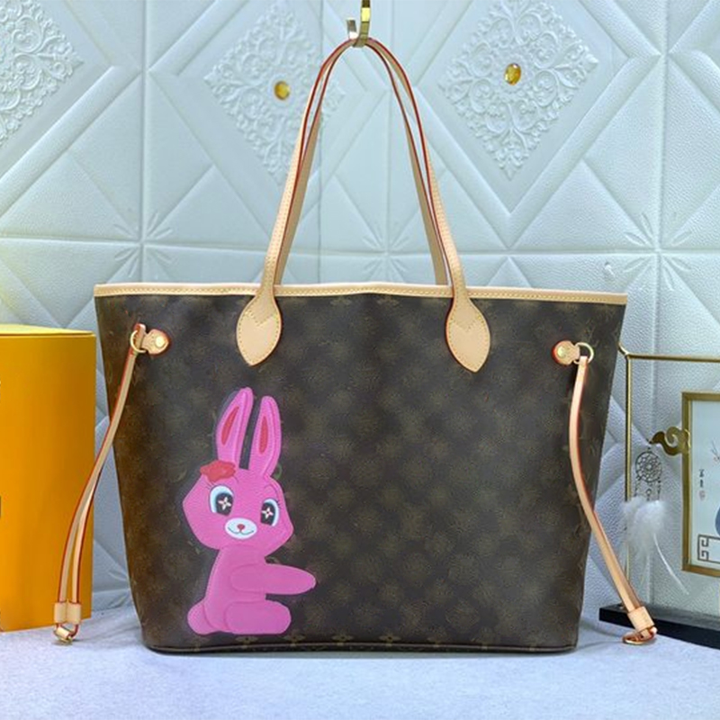 Luxury Crossbody Bag high capacity Gray letters bag famous Drawstring purse Multiple style Designer tote bags for women Rabbit pattern Shoulder bag Handbag