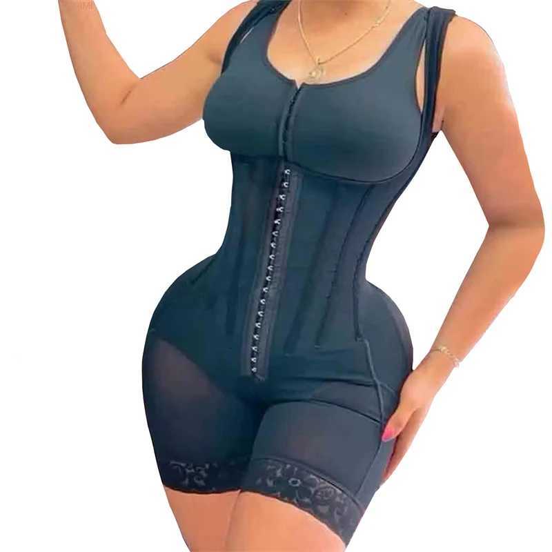 Women High Compression Bodysuit Colombian Shapewear Original Hook Eye Closure Tummy Control Thigh Trimmer Bodyshaper W250724