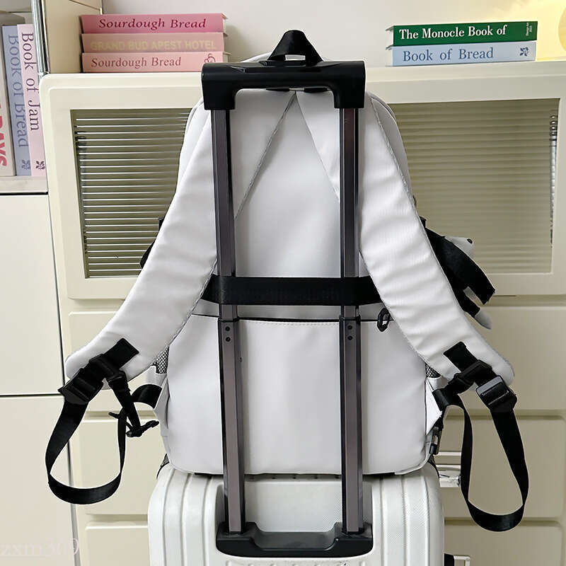 New Style Junior Boys Backpack, Lightweight and Spine-Protecting, High School Girls Student Double Shoulder Bag, Large Capacity, Dirt-Resistant Campus