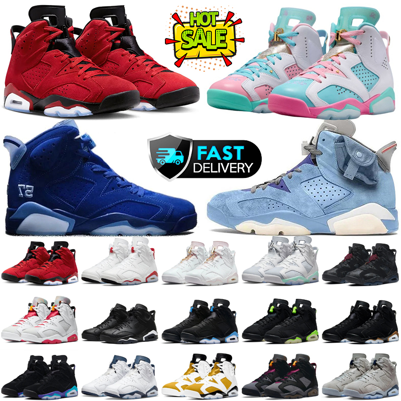 Basketball Shoes 6 6s Carmine Yellow Ochre Aqua Toro Bravo Reverse Oreo Black Infrared Infrared Outdoor Sports Mens Trainers 36-47