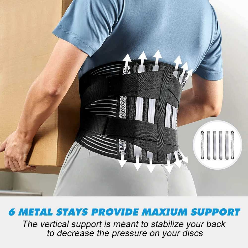 3XL Sports Double Pull Back Lumbar Support Belt Waist Orthopedic Corset Spine Decompression Waist Brace Back Pain Relief W250724