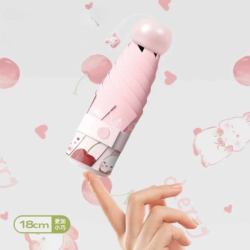 Cherry Rabbit Small Fresh Pocket Capsule Umbrella Ultra Light Folding Sun Protection Sun Umbrella Sun Rain Gift Umbrella R250724