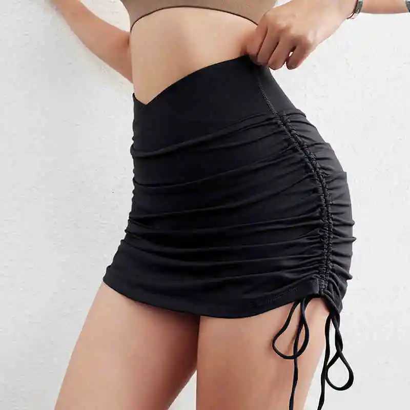 Trendy Design Activity Skirt High Waist Yoga Sports Skirt Quick Dry Skin-Friendly Tennis Skirt Women XJ250724