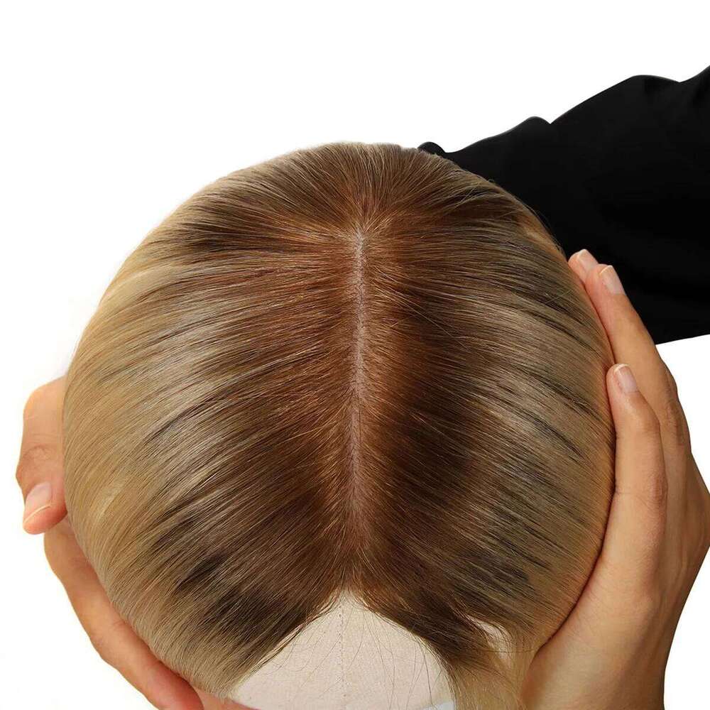 TopUnique Natural Looking for Women Human Piece Injection Silk Hair Topper