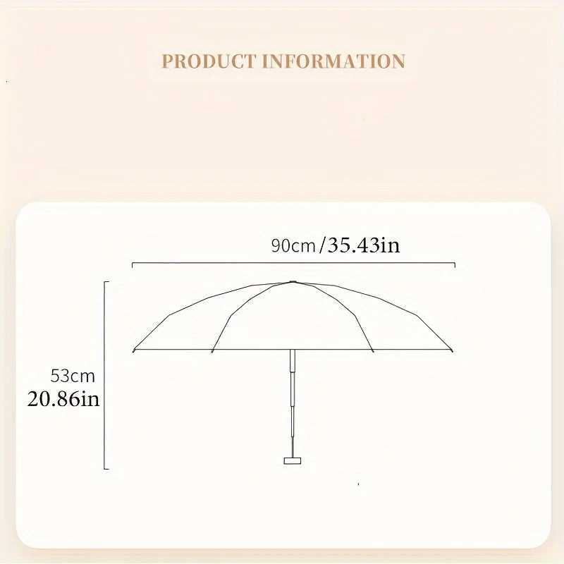 Solid color mini folding umbrella UV resistant casual lightweight portable and durable for men and women. R250724