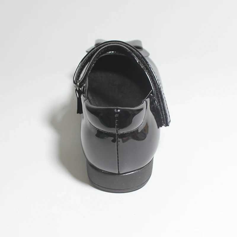 Girls Back To School Uniform Dress Shoes PU Leather Black Mary Jane Flats Lightweight Comfortable Toddler Little Kid Flat Shoes XJ250724