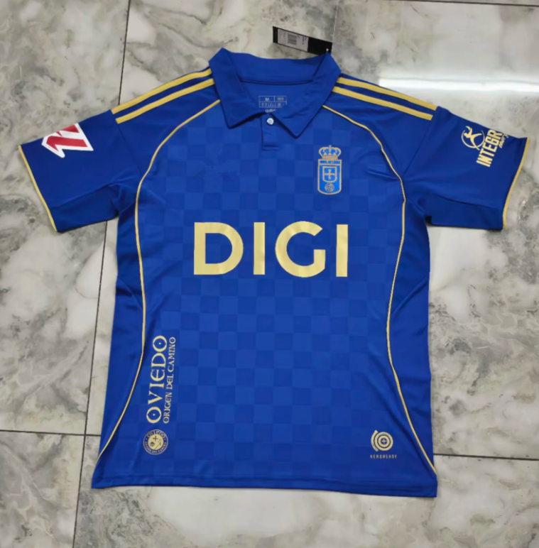 25/26 Oviedo home and away, third away jersey, S. CAZORLA custom T-shirt