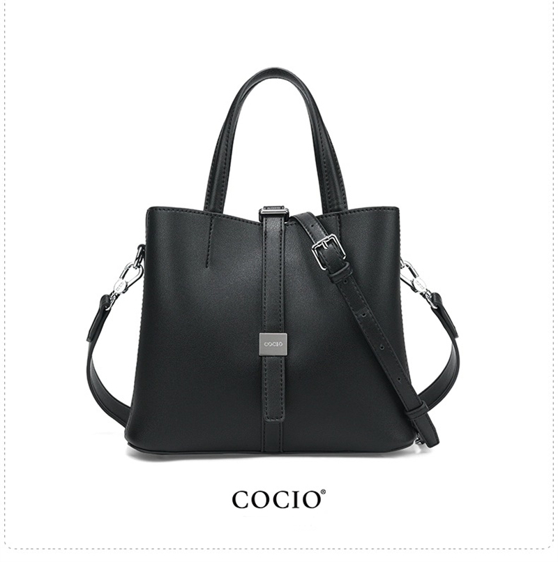 COCIO designer Shoulder Bags New minimalist and versatile large capacity fashionable casual bucket bag hot genuine leather womens bag