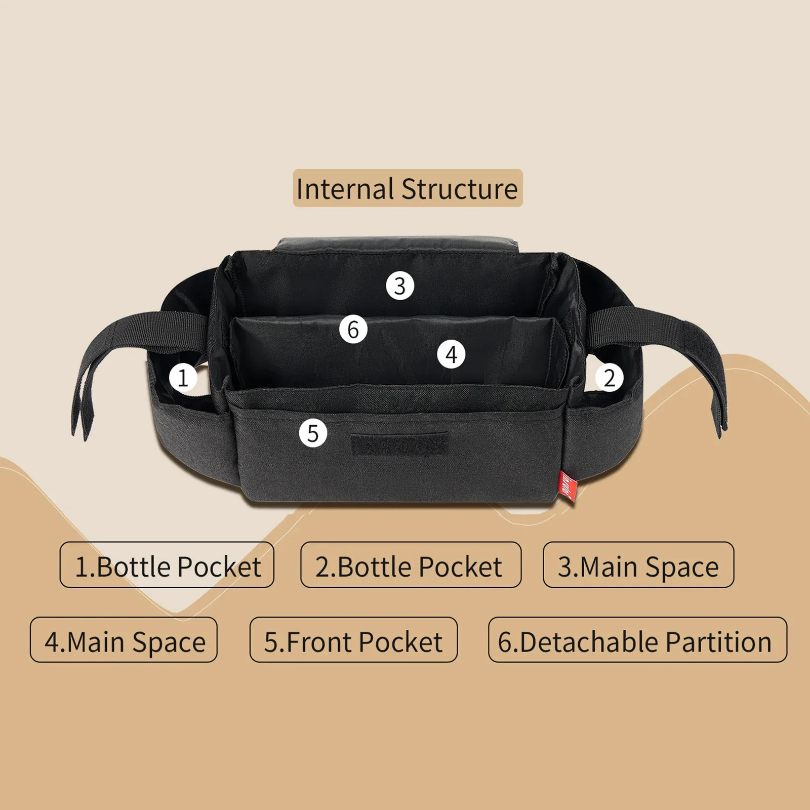 Large Capacity Mummy Storage Bag For Baby Diaper Care Milk Bottle Insulation Bags Stuff Collection Stroller Accessories 250724