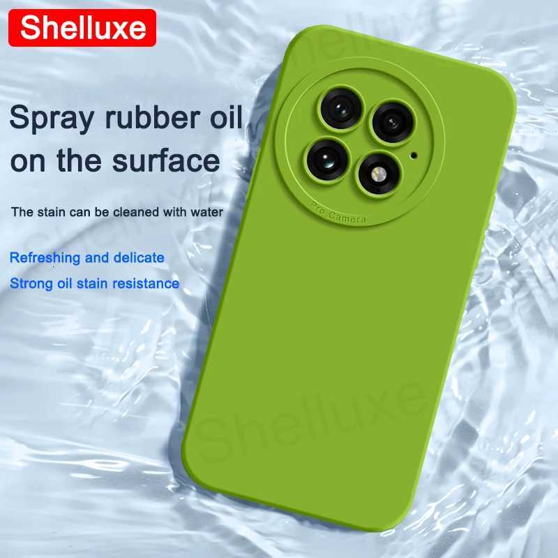 For OnePlus13 Case Shelluxe Square Liquid Silicone Soft Cover For OnePlus 13 13R 13T 13S OnePlus13R Silky-Feel Phone Cases Z250723