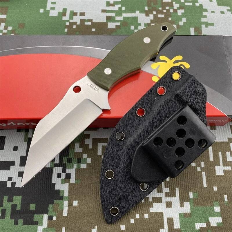 RONIN FB09 Tactical Fixed EDC Outdoor Hunting Survival Straight Knife D2 Blade G10 Handle with Kydex Sheath Knives high-quality