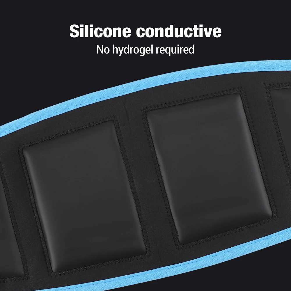 Smart EMS Abdominal Muscle Stimulator Toner Fitness Vibration Waist Belt Body Slimming Belt Electric Weight Loss Unisex W250724