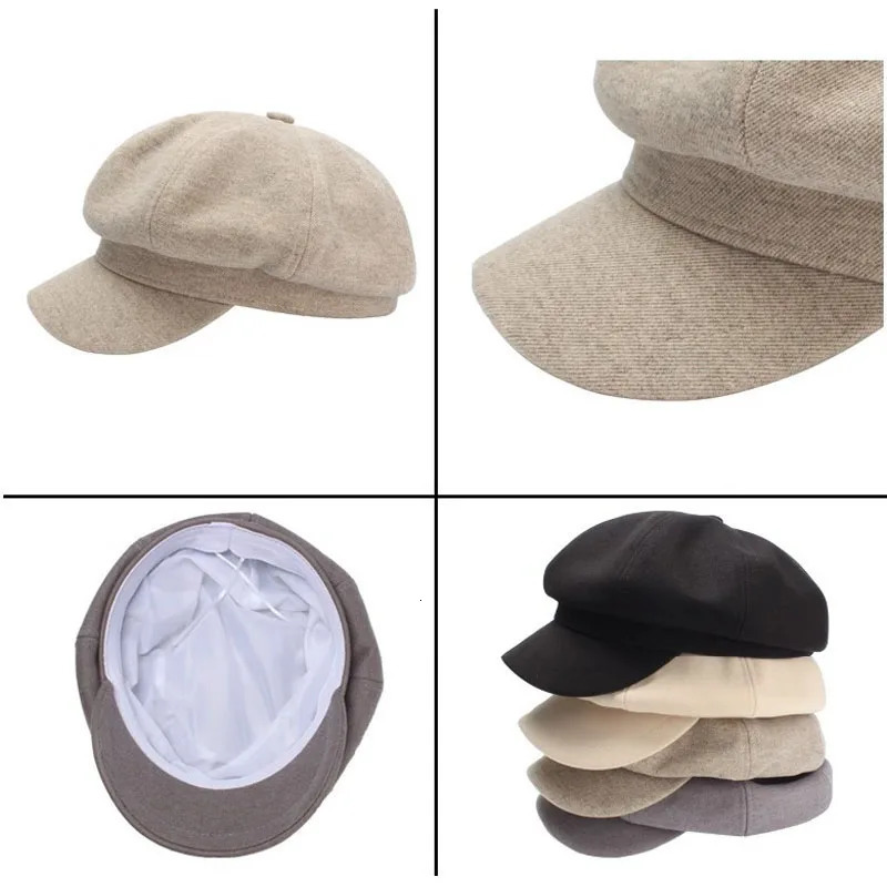 Beret Hat mens Korean Version Spring autumn Ins Octagonal Hat English Casual Outdoor sboy Cap Painter Cap Men 250723