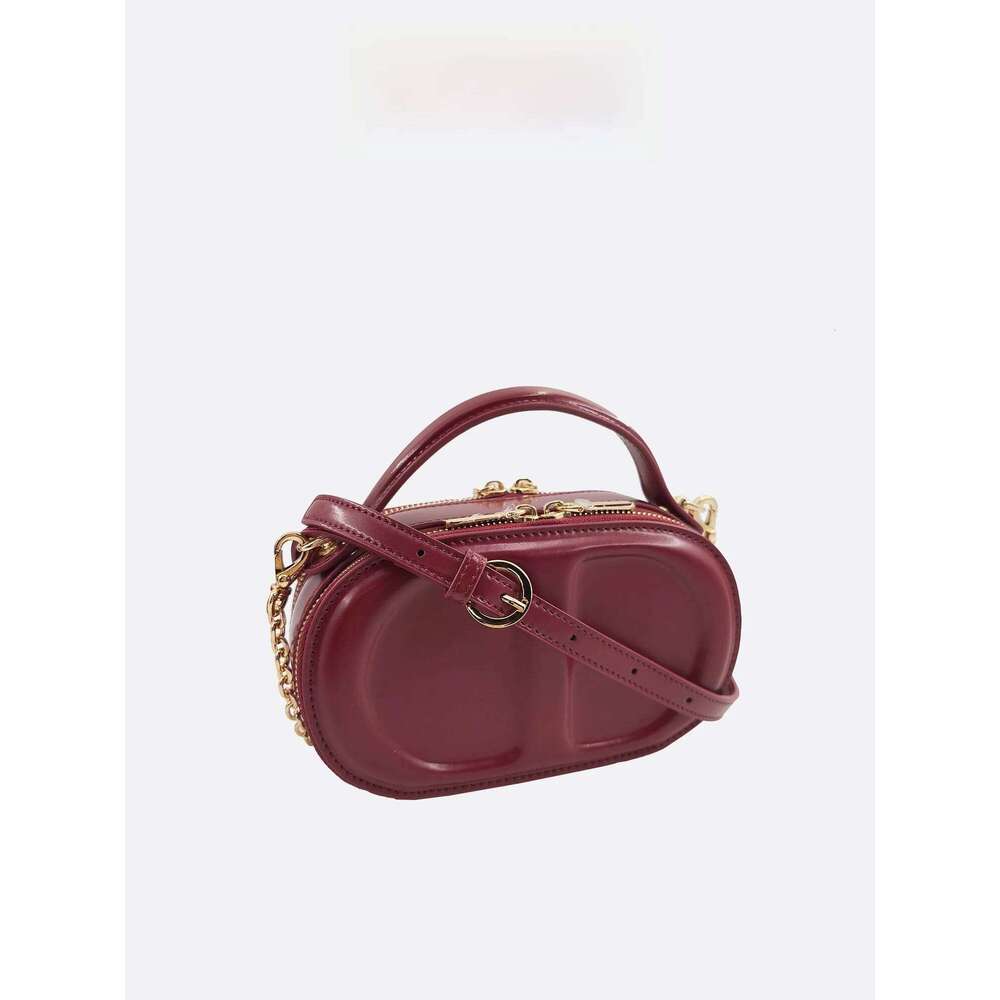 Spring Summer New Faionable Red Leather Handbag Women's Single Oulder Crossbody Sli Commuting Bag Soft Handle