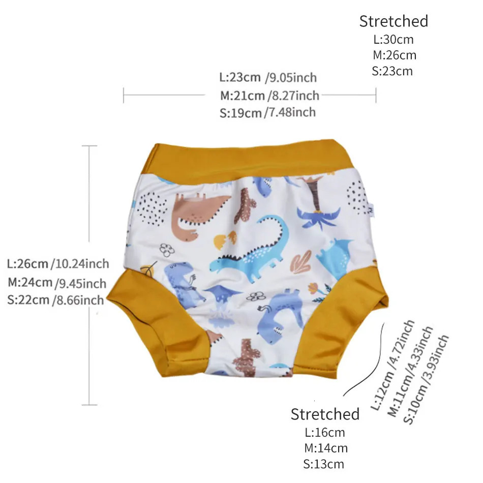 Arrival Eezkoala Leakproof Swimming Diaper born Baby High Waist Swim Nappies Washable Sunproof Swimwear Cloth Nappys 250724