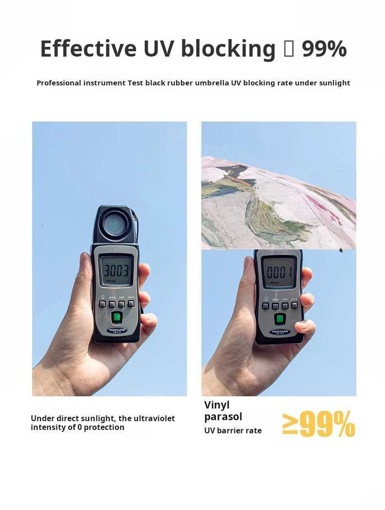 Compact Travel Mini Umbrella UV Protection Capsule Umbrella 3/6 Fold Ultra Lightweight Sunshade Umbrellas Portable Manual R250725