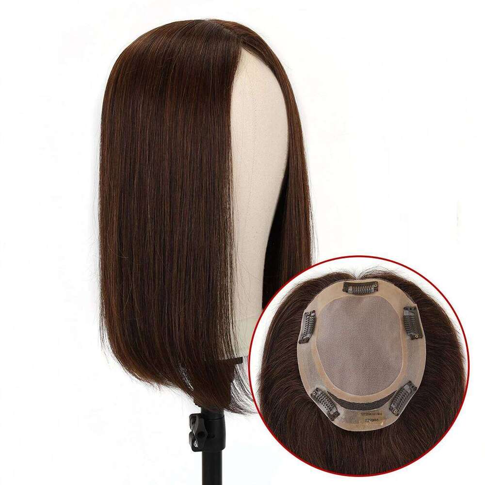 TopUnique TUW02 Silk Top Base, Natural-Looking Part Human Topper for Women Hair Piece Natural Looking Toppers