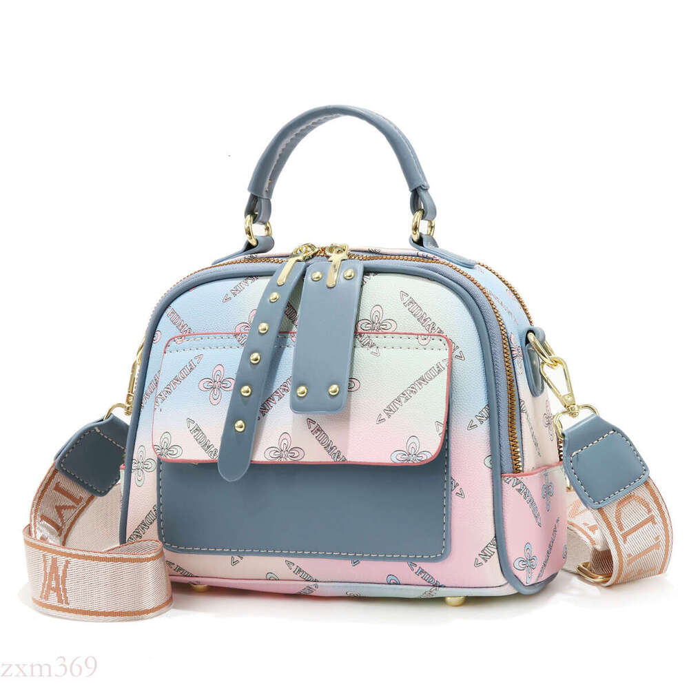 Casual Handbag New Fashion Women's Large Capacity Single Shoulder Crossbody Trendy Printed Small Square Bag