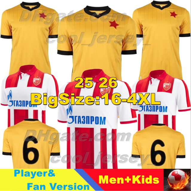 XXXL 4XL 25 26 Red Star Belgrade Soccer Jerseys 1949-2025 80th anniversary 2026 NDIAYE DUARTE ILIC RADONJIC OLAYINKA Football Shirts Retro 1995 97 99 2001 Men Uniforms