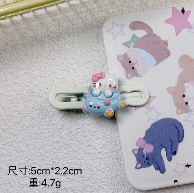 Children's Cartoon Kitty Hair Clips Cute And Sweet Girl Bangs Side Clip Wholesale Night Market Stall Hair Accessories