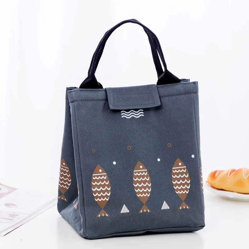 Portable Unisex Lunch Bags Waterproof Food Picnic Lunch Box Bag Insulated Women Cooler Bags Fresh Bento Pouch 250723