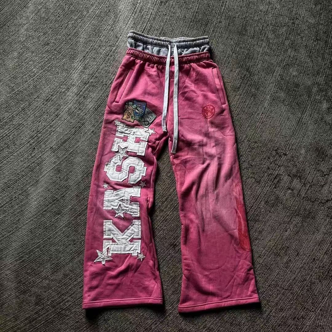 Designer mens pants KASH pants High Street Casual Fashion Trendy Pants mens women Fashion Fit High-end Quality Rock Hip Hop Pants