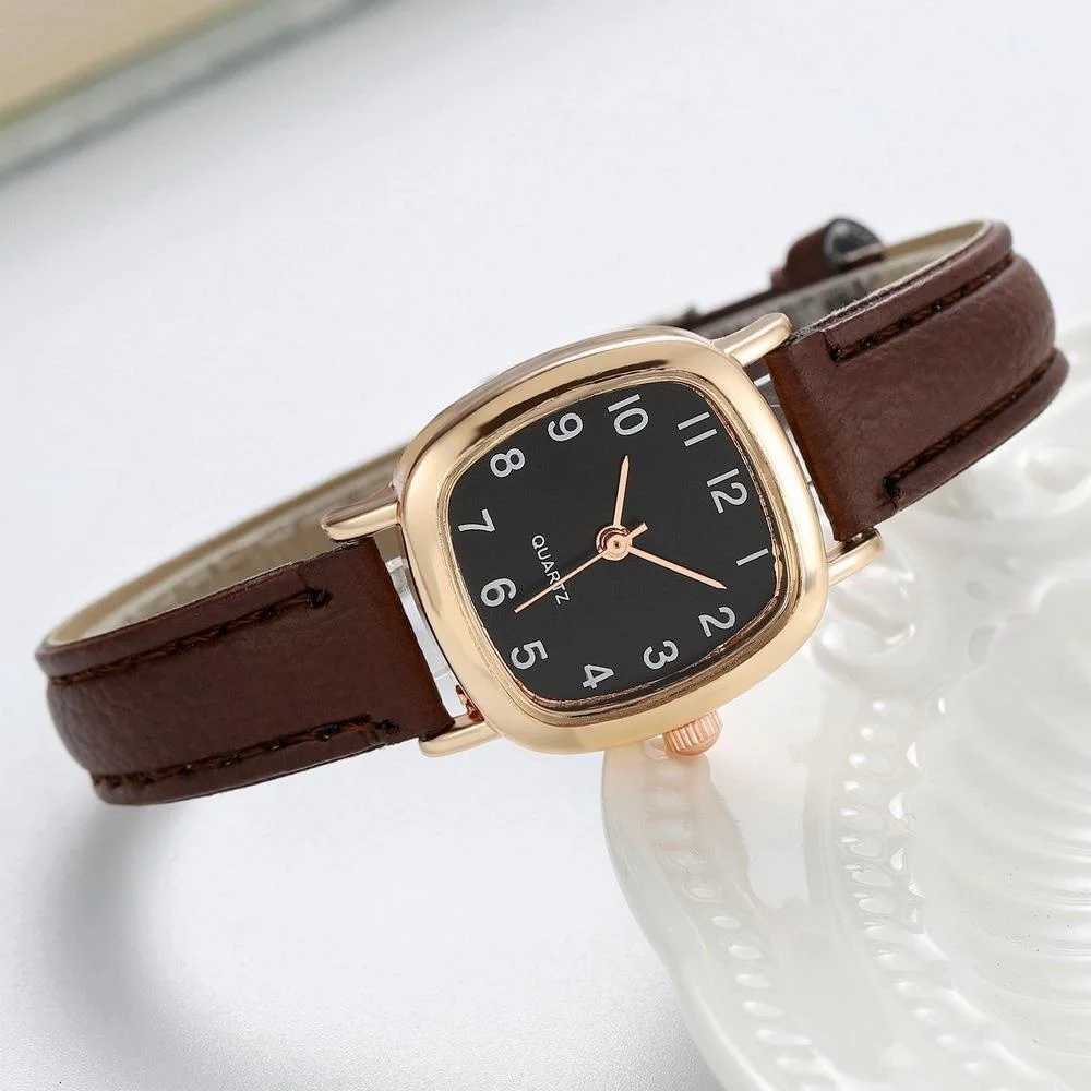 Kegllect Square Women Simple Small Dial Student Watches Vintage Belt Quartz Wristwatch W250724