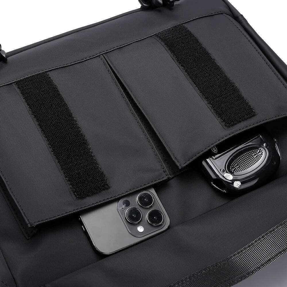 Messenger Large Capacity Oxford Cloth Shoulder Trapezoidal Business Trip Fashion Casual Crossbody Lightweight Computer Multi-Functional Men's Bag