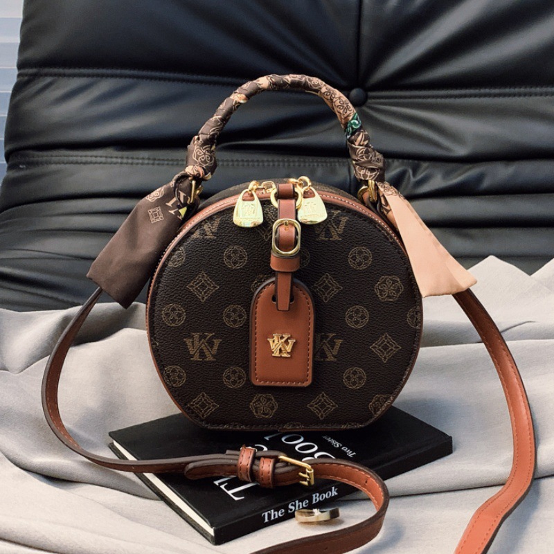 Luxury Premium Bag 2025 New Designer-Inspired Printed Women's Luxury Circle Bag Vintage Shoulder Crossbody Purse Fashion Boho Chic Free Shipping