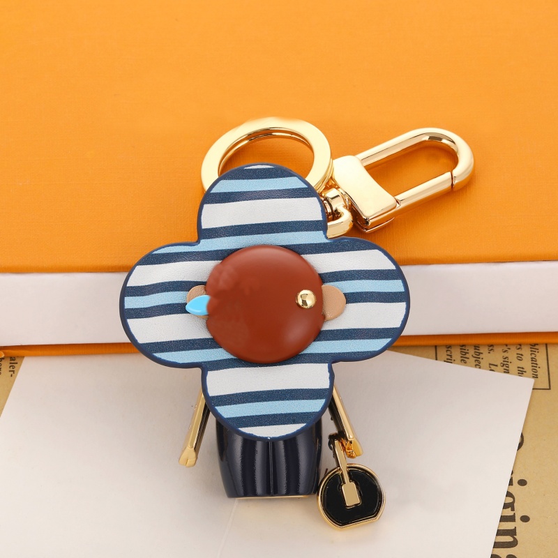 key chain purse plated sier keychain letters flower printing small keyring designer bag charm women men car accessories faf237