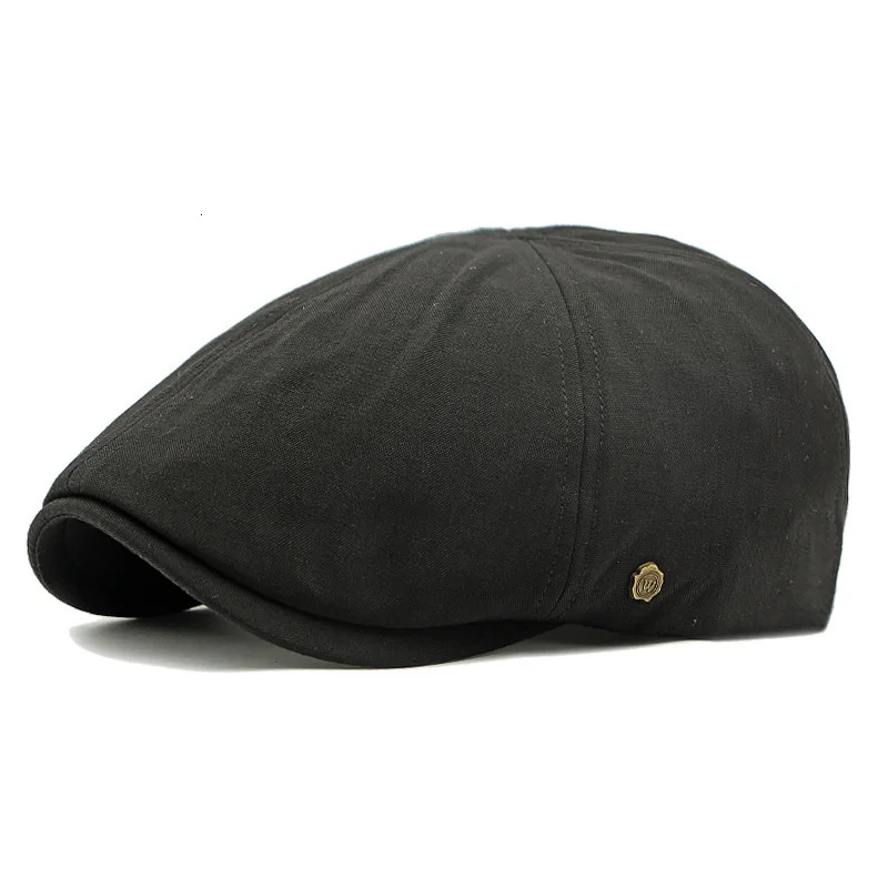 Fashion Retro Cotton Linen sboy Cap Men Casual Flat Driving Golf Cabbie Caps Women Sunshade Berets Art Youths Forward Cap 250723