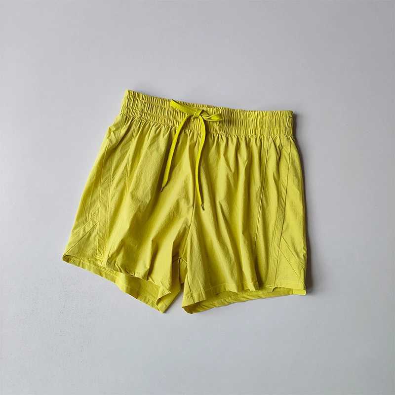 Summer Sports Shorts High Waist Tight Fake Two-piece Anti-exposure Outdoor Fitness Yoga Running Three-point Training Pants XJ250724