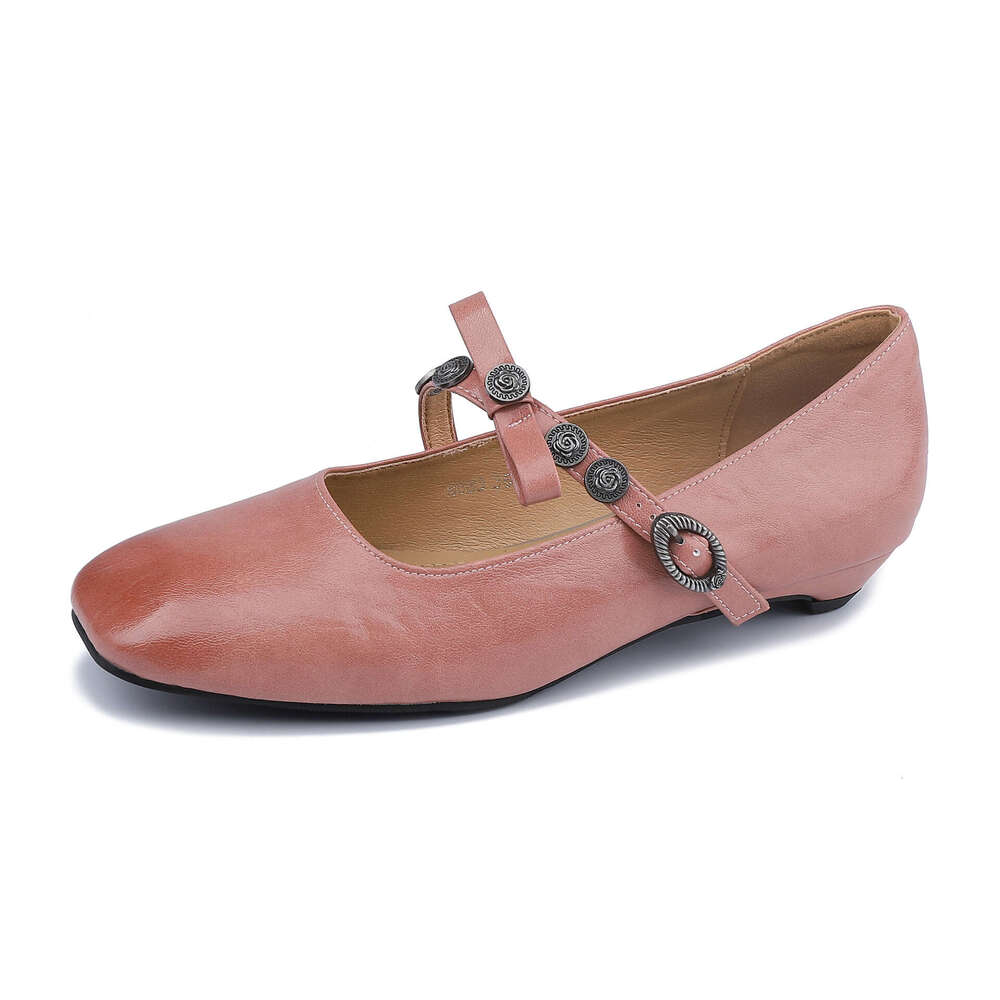 Women's Summer Single Outdoor Wear, High-End Feel, Polished Color, One-Strap Mary Jane for Women 2025, Paired with Skirts, Casual Shoes