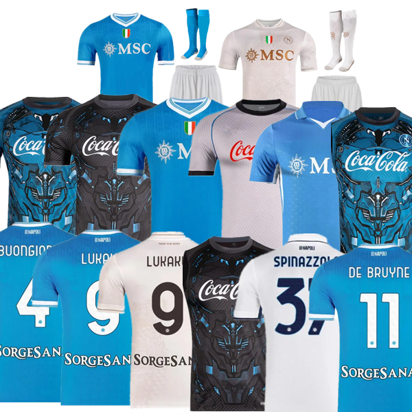 Men's T-Shirts 2025 2026 Napoli Soccer Jerseys Maglietta OSIMHEN INSIGNE 24 25 26 Naples Politano Di Lorenzo MAGLIA MERTENS VERDI MILIK Men and Kids kit Soccer shirt