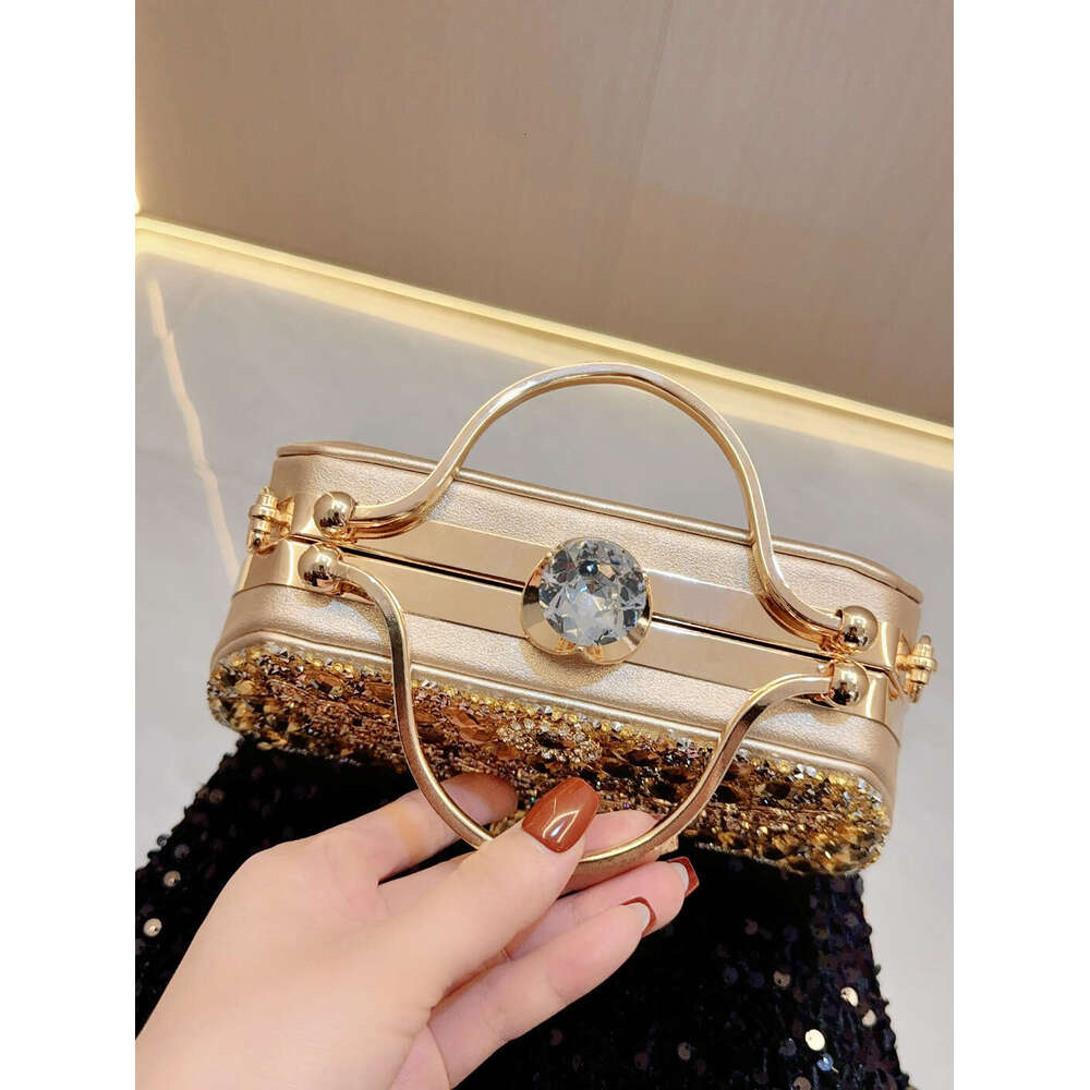 Designer Luxury Evening Diamond New Diamond-Studded Crystal Handbag Full Diamond Fashion Dress Party Evening Single Shoulder Crossbody Bag