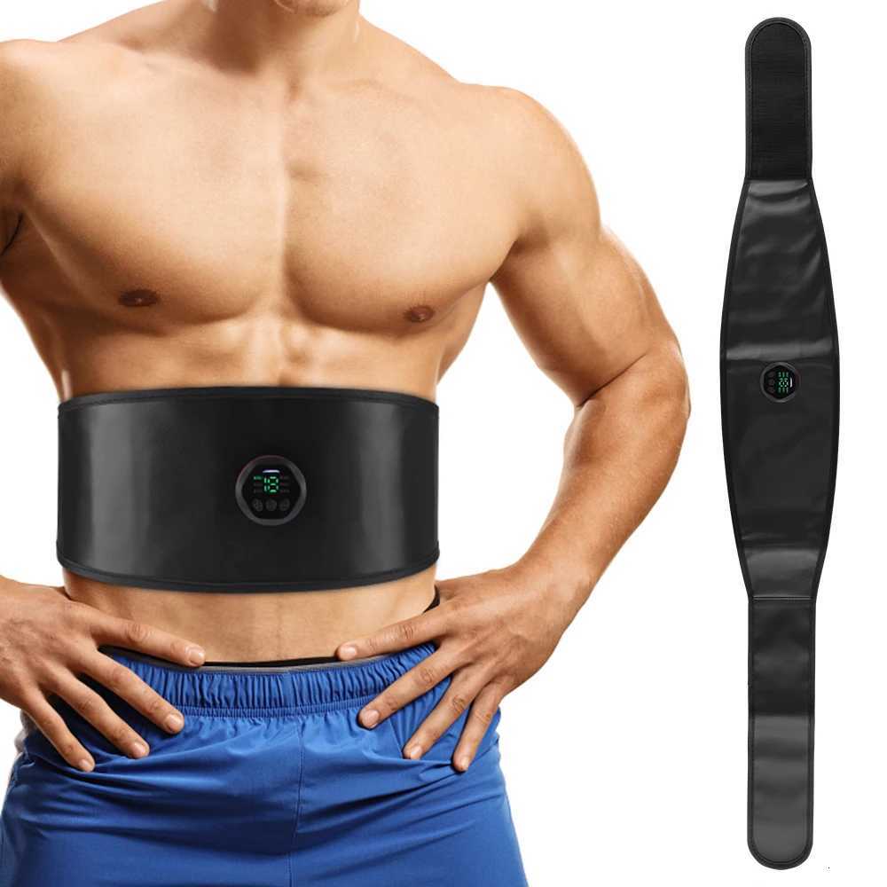 Smart EMS Fitness Belt Wireless Ab Toner with Body Shaping Modes Electric Muscle Stimulator for Abdominal Training Fat ReductionW250724
