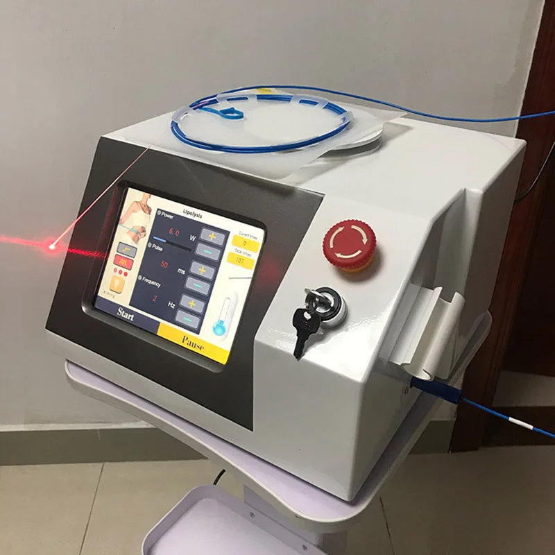 980Nm Diode Laser Lipolisi Commercial Machine PhysiotherapyTreatment Optic Fiber LiposuctionHandle Fat Dissolving