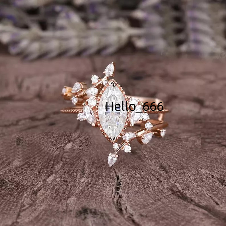 Custom Hot Selling Fine Jewelry Moissanite Design 925 Sterling Silver Moissanite Engagement Ring for Women