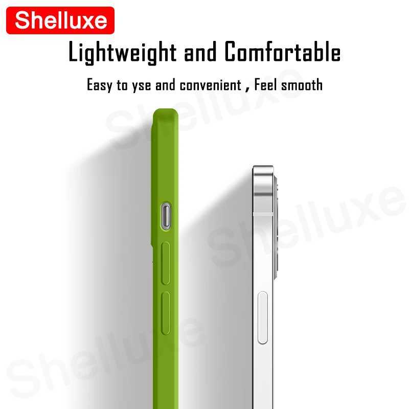 For OnePlus13 Case Shelluxe Square Liquid Silicone Soft Cover For OnePlus 13 13R 13T 13S OnePlus13R Silky-Feel Phone Cases Z250723