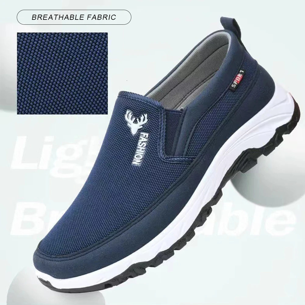 Men Running Hiking Sneakers Breathable Orthopedic Travel Plimsolls Non-Slip Comfortable for Outdoor Activity Hiking Walking 250716