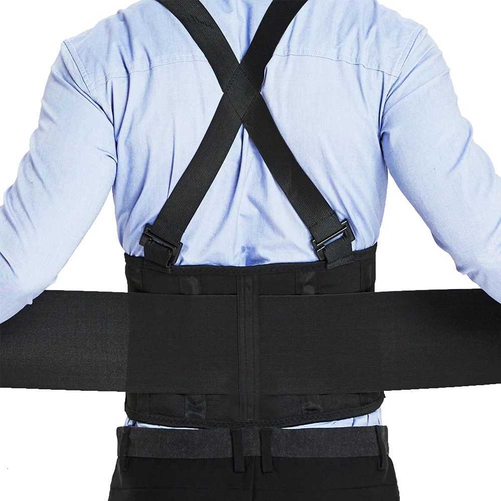 Weight Lifting Training Heavy Duty Lower Back Waist Support Belt Brace Suspenders Working Fitness Exercise Lumbar Support StrapsW250724