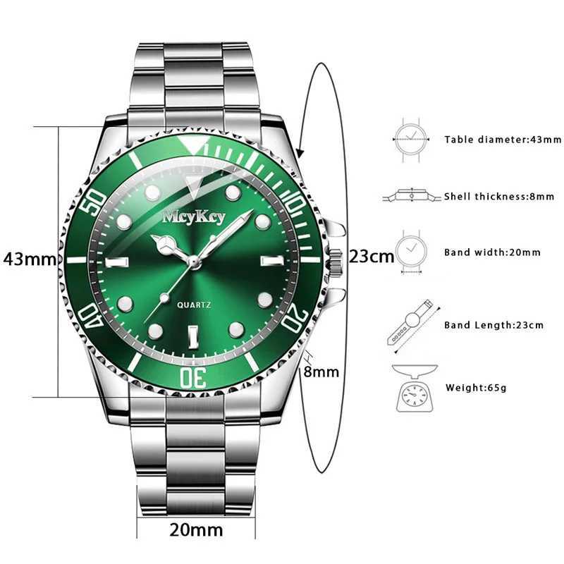Fashion Large Dial Men Quartz Watch Men Business Watches Casual Clock Sports Wristwatch Mens Watch W250724
