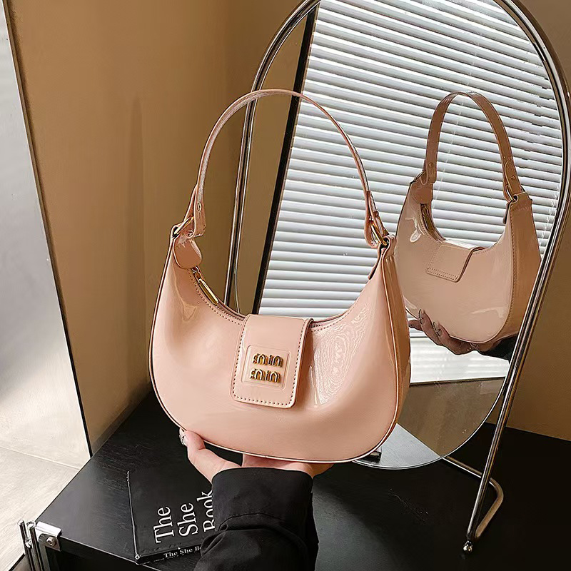 patent leather bags Designer Bag Tote Bag Wander Arcadie Bowling Even Bags Handbag Womens Mens Clutch Shoulder Hobo Cross Body Tote Half Moon Saddle B