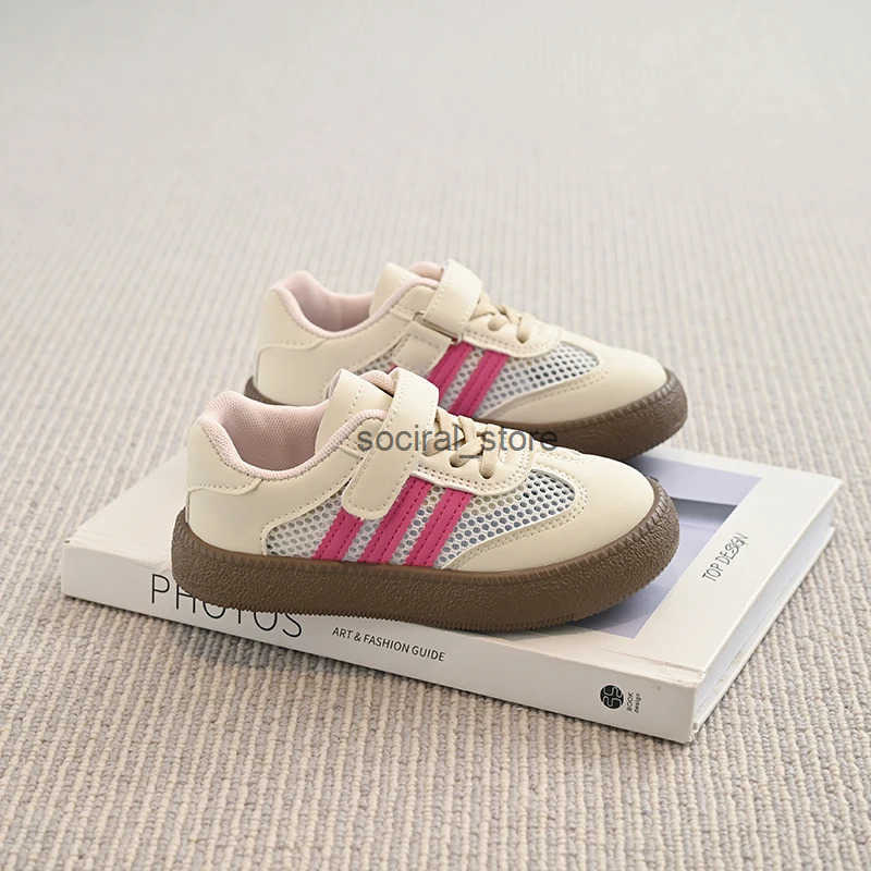 Children Casual Shoes for Girls Boys 2025 Summer New Fashion Korean Style Soft Bottom Anti-slippery Chic Air-mesh Baby Walk Shoe Q0724