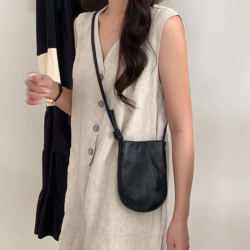 Designer Luxury Evening Diamond Genuine Leather Phone 2025 New Vegetable Tanned Cowhide Crossbody for Women Mini Shoulder Bag