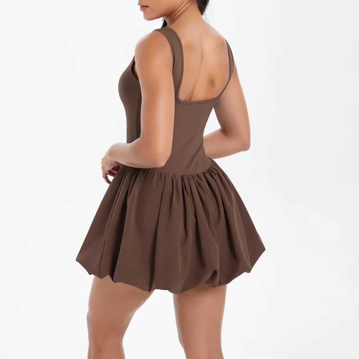 Tennis Skirt Sports Fitness Nude Breathable Anti-Light Golf Badminton Running Casual Workout Clothing Gym Yoga Suit for Women XJ250724