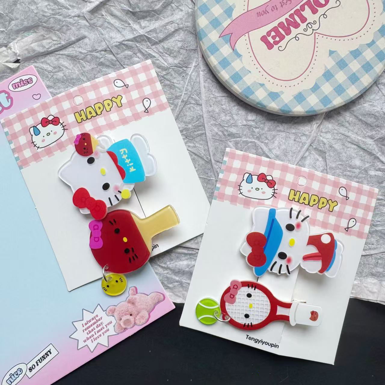 Luxury for woman Designer Designer Creative Cartoon Pendant For Woman Hairpins - Cute Girls Heart & Duckbill Clips For Childrens Fringe Styling Free S